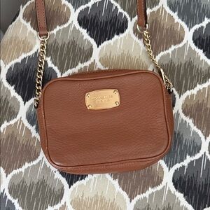 Michael Kors Tan Leather Crossbody Bag
